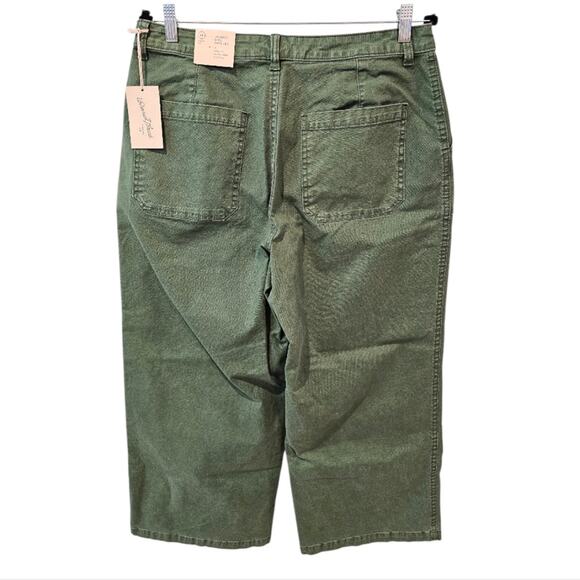 Universal Thread Goods Co. Highest Rise Wide Leg Green Jeans 14 Waist 32 Reg - Picture 7 of 9